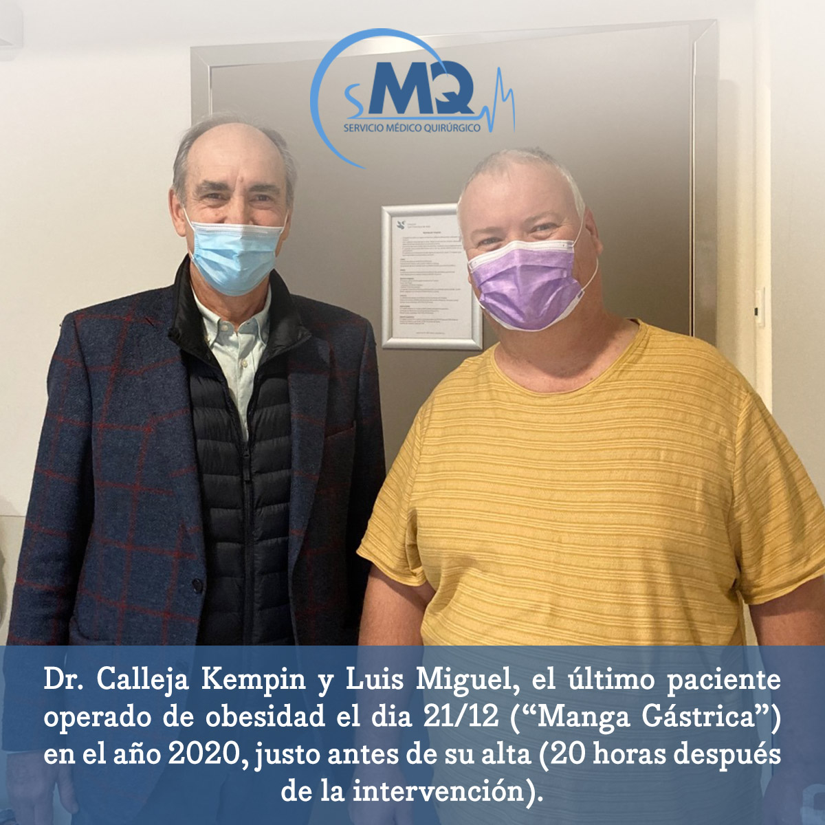 paciente cirugía bariátrica manga gástrica en Madrid